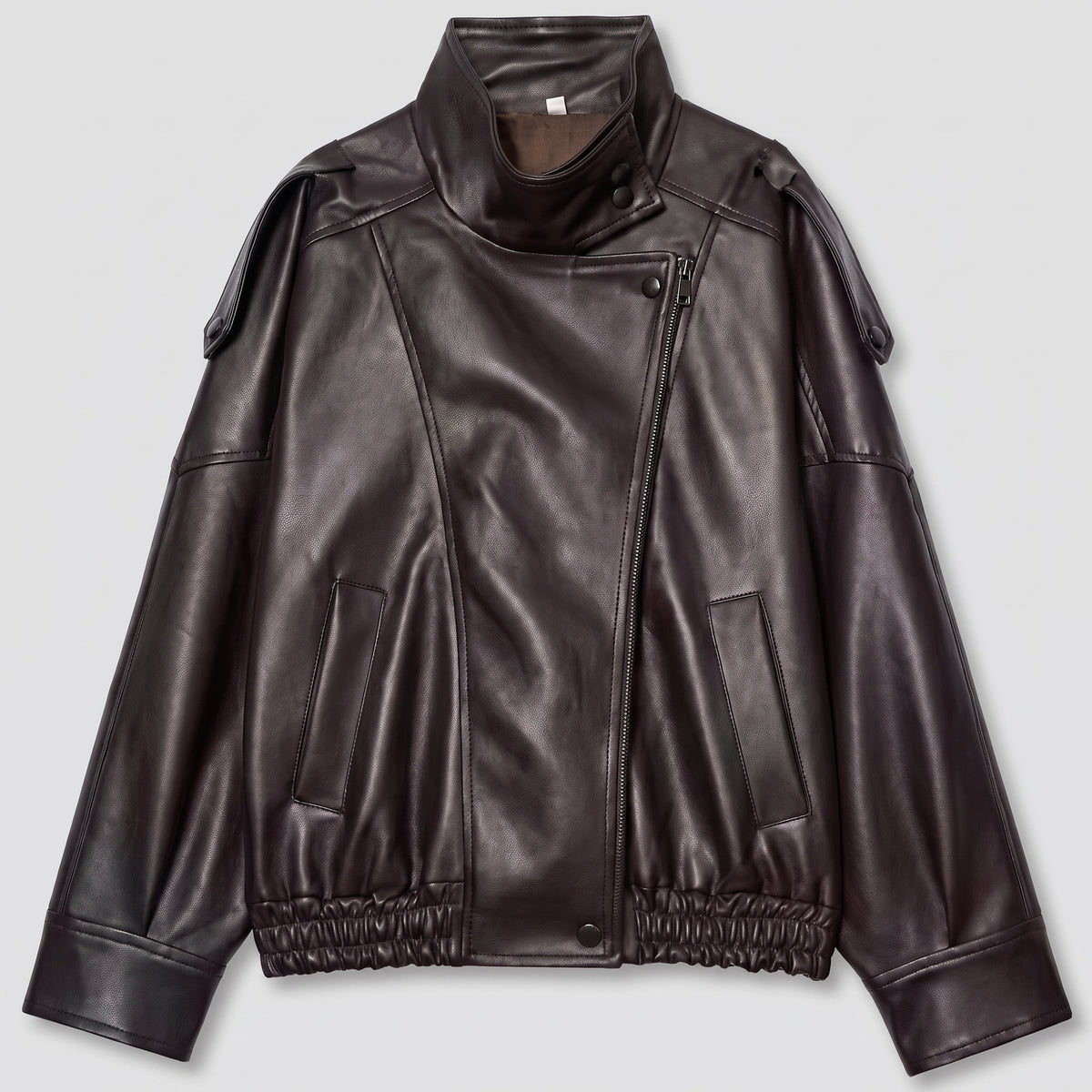 Valentina | Chaqueta Cuero Asimétrica
