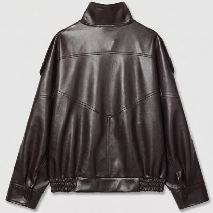 Valentina | Chaqueta Cuero Asimétrica