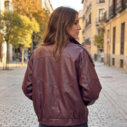 Valentina | Chaqueta Cuero Asimétrica