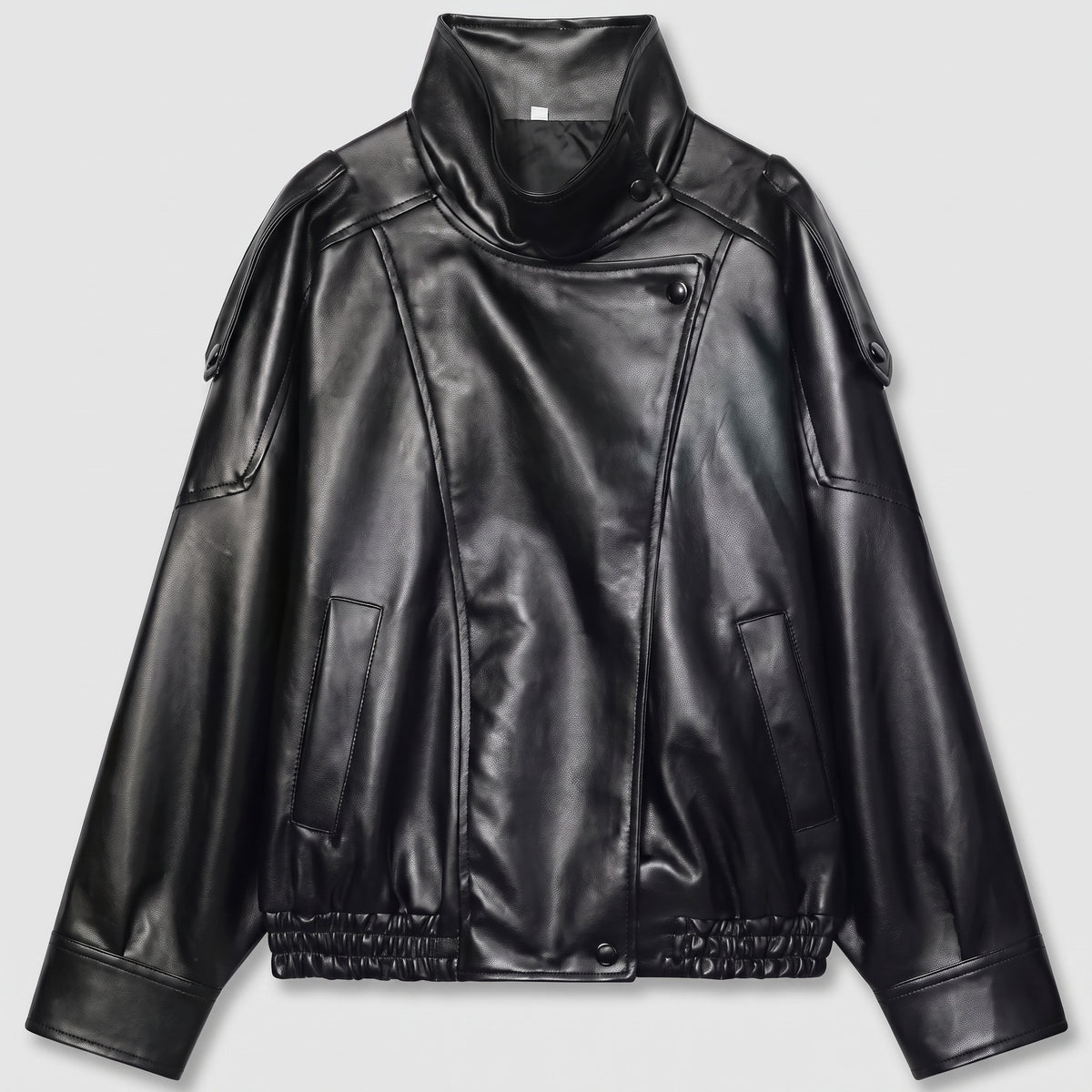 Valentina | Chaqueta Cuero Asimétrica