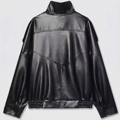 Valentina | Chaqueta Cuero Asimétrica