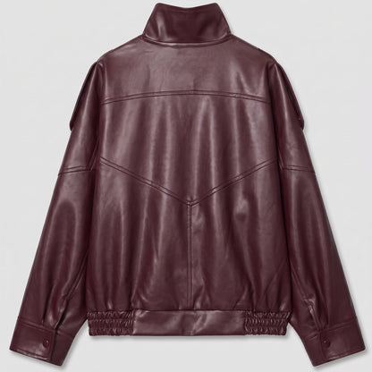 Valentina | Chaqueta Cuero Asimétrica