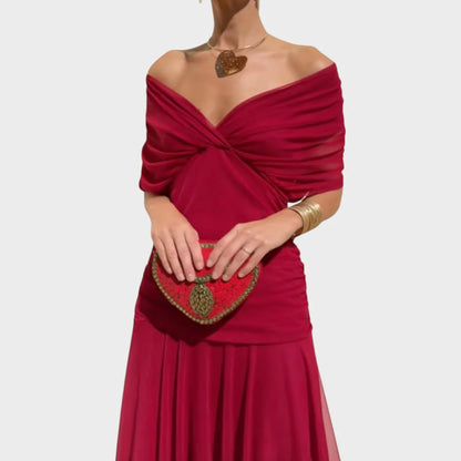 Gala | Vestido Largo Drapeado