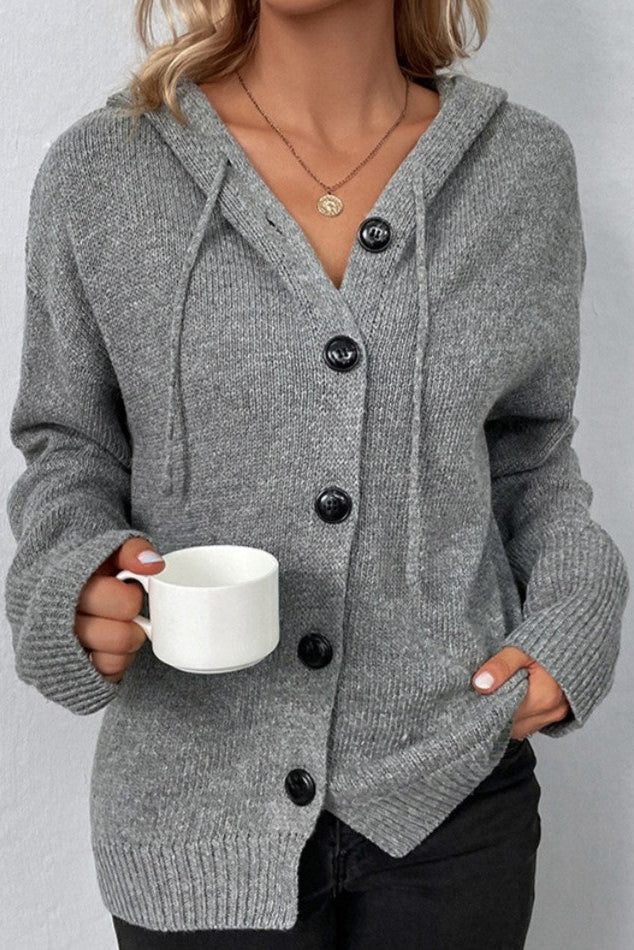 Bruma | Cardigan Capucha Botones